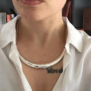 Silver Plated Collar Necklace